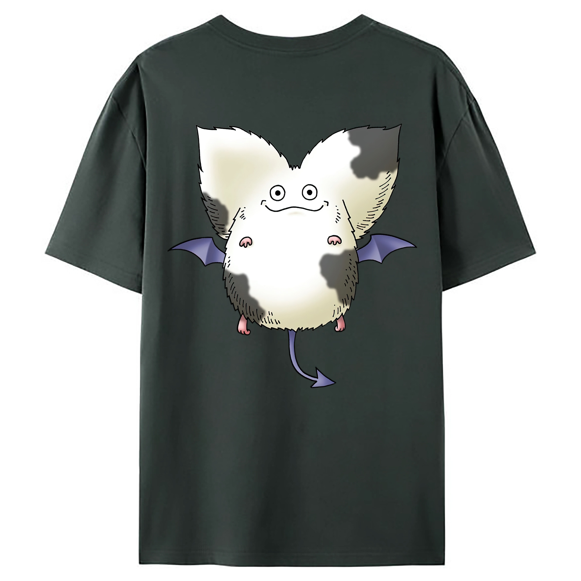 （画像用） ドラゴンクエスト Doragon Kuesuto Dragon Quest 綿100％ メンズ半袖Tシャツ（バックプリント） 通気性